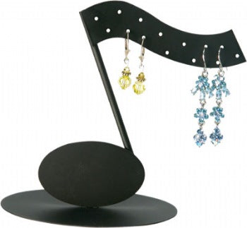 Copper/ Metal Music Note Earring Display