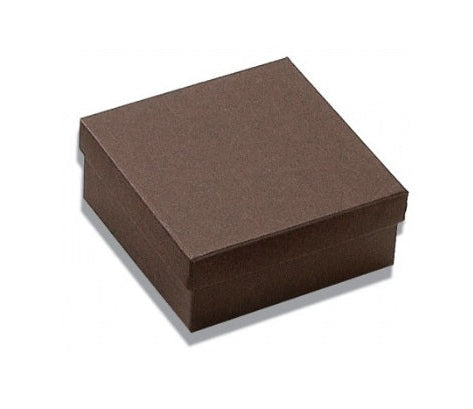Chocolate Kraft Paper Cotton Filled Boxes (x100)