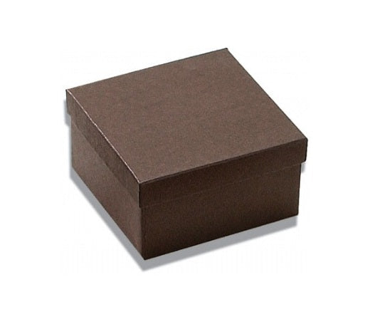 Chocolate Kraft Paper Cotton Filled Boxes (x100)