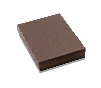 Chocolate Kraft Paper Cotton Filled Boxes (x100)