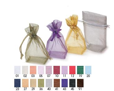 Flat Bottom Organza with Rattail String