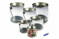 Medium Clear Pail with Handle