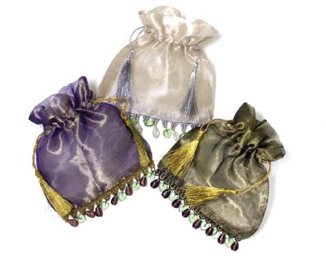 Metallic Beaded Bags