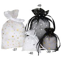 Metallic Star Printe Organza Bag – Novel Box