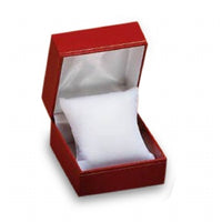 Red Leatherette with Gold Rim Watch/Bangle Jewelry Box