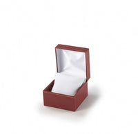 Red Leatherette with Gold Rim Watch/Bangle Jewelry Box