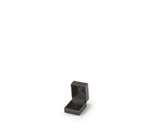 Black Leatherette with Gold Rim Ring Clip Box