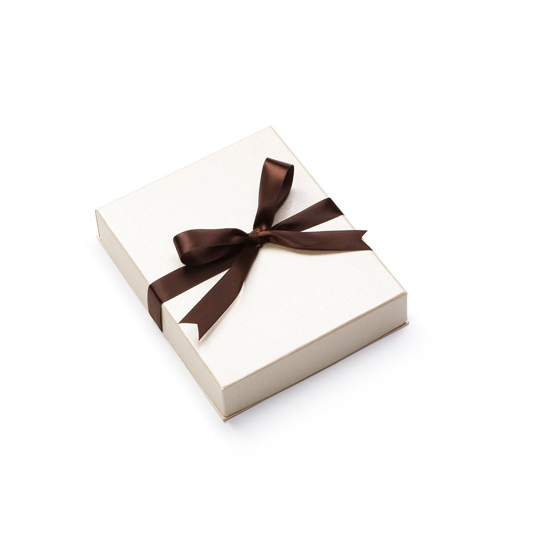 Chocolate Leatherette Small Pearl Folder
