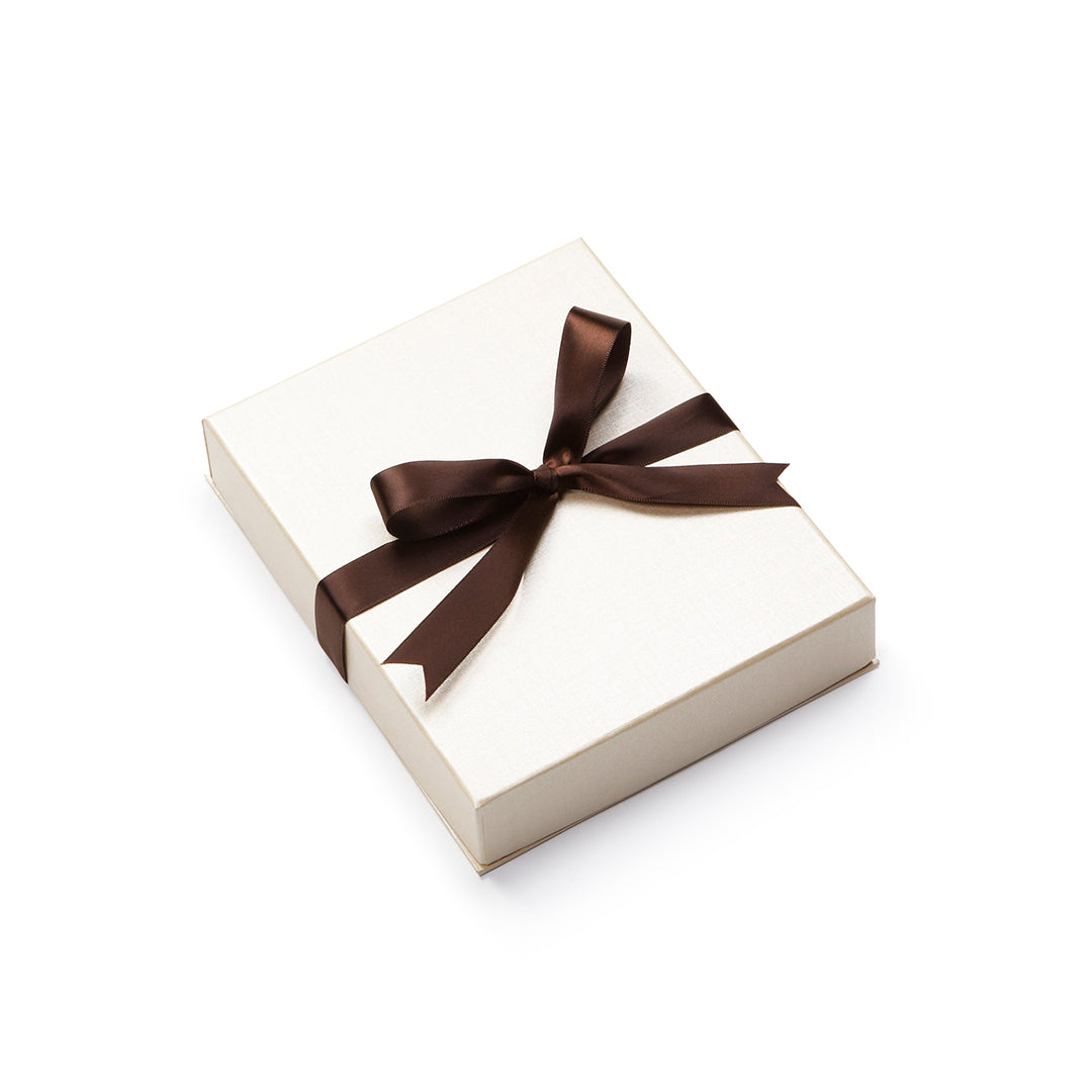 Chocolate Beige Large Leatherette Pearl Folder