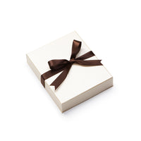 Chocolate Beige Large Leatherette Pearl Folder