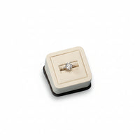 Chocolate/Beige Leatherette 1 Ring Slit Stand
