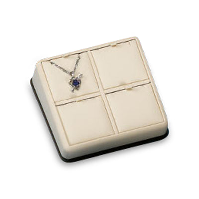 Chocolate/Beige Leatherette 4 Pendant Stand