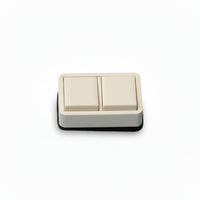 Chocolate/Beige Leatherette 2 Pendant Stand