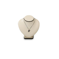 Chocolate/Beige Leatherette Large Neckform