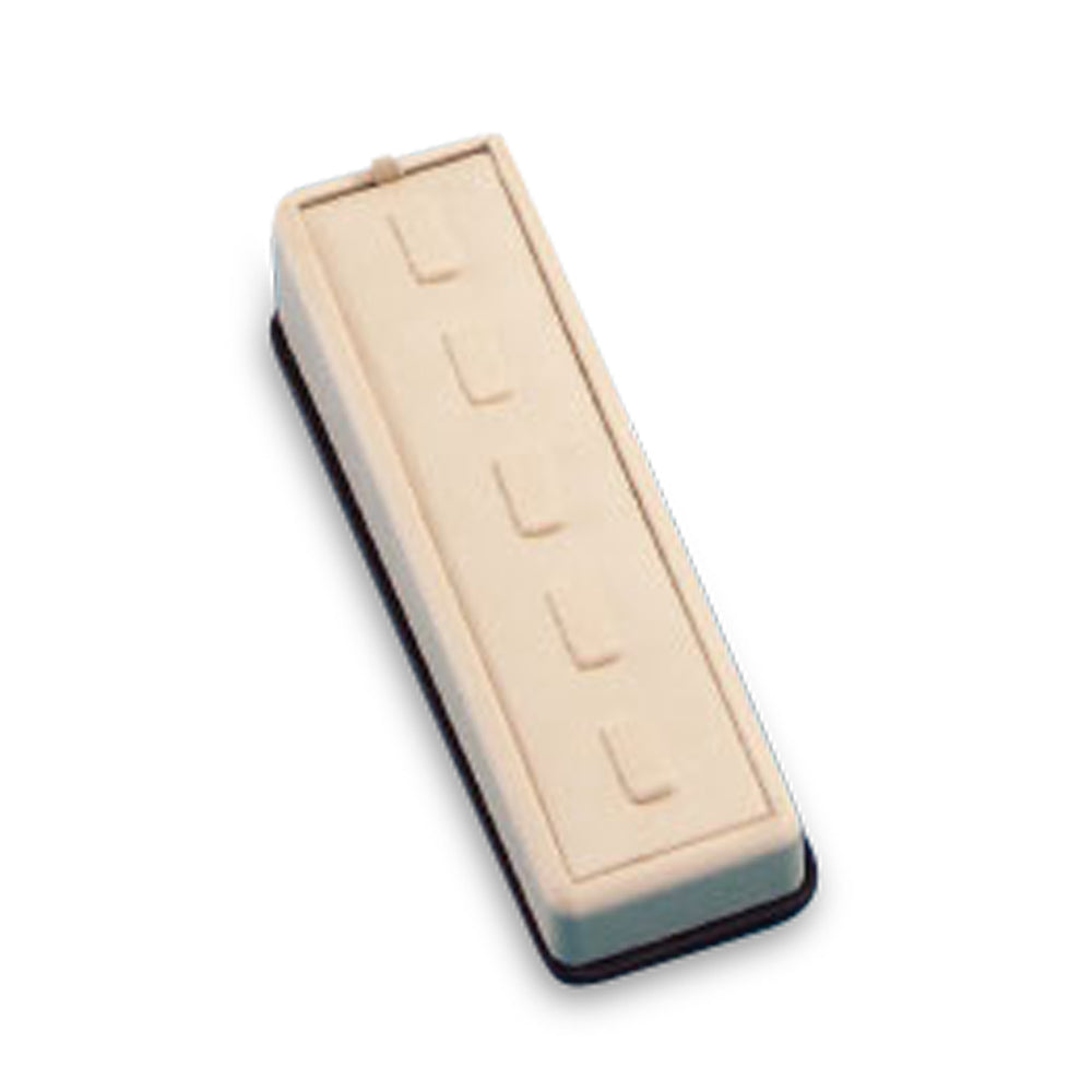 Chocolate/Beige Leatherette 5 Clip Ring Tray