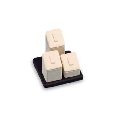 Chocolate/Beige 3 Clip Ring Tower