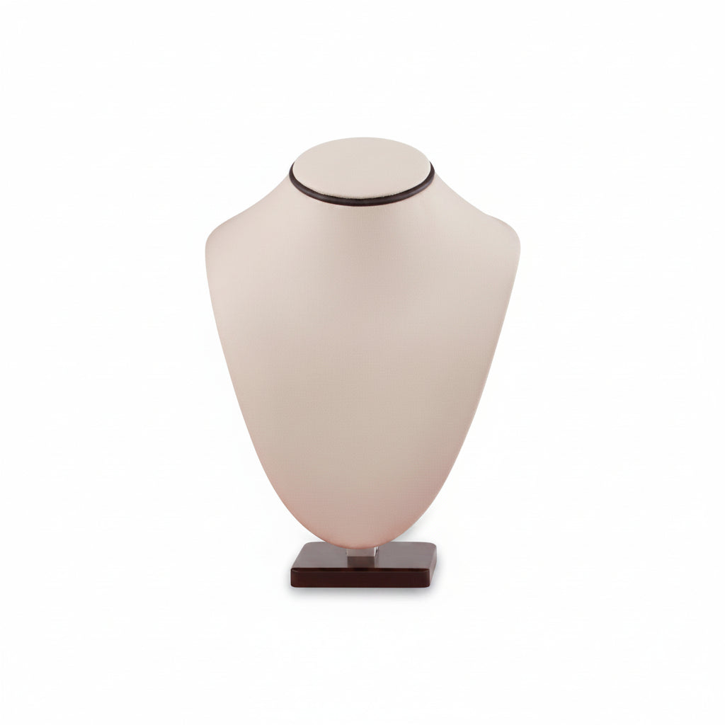 Chocolate/Beige Leatherette Large Neckform