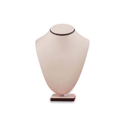 Chocolate/Beige Leatherette Large Neckform