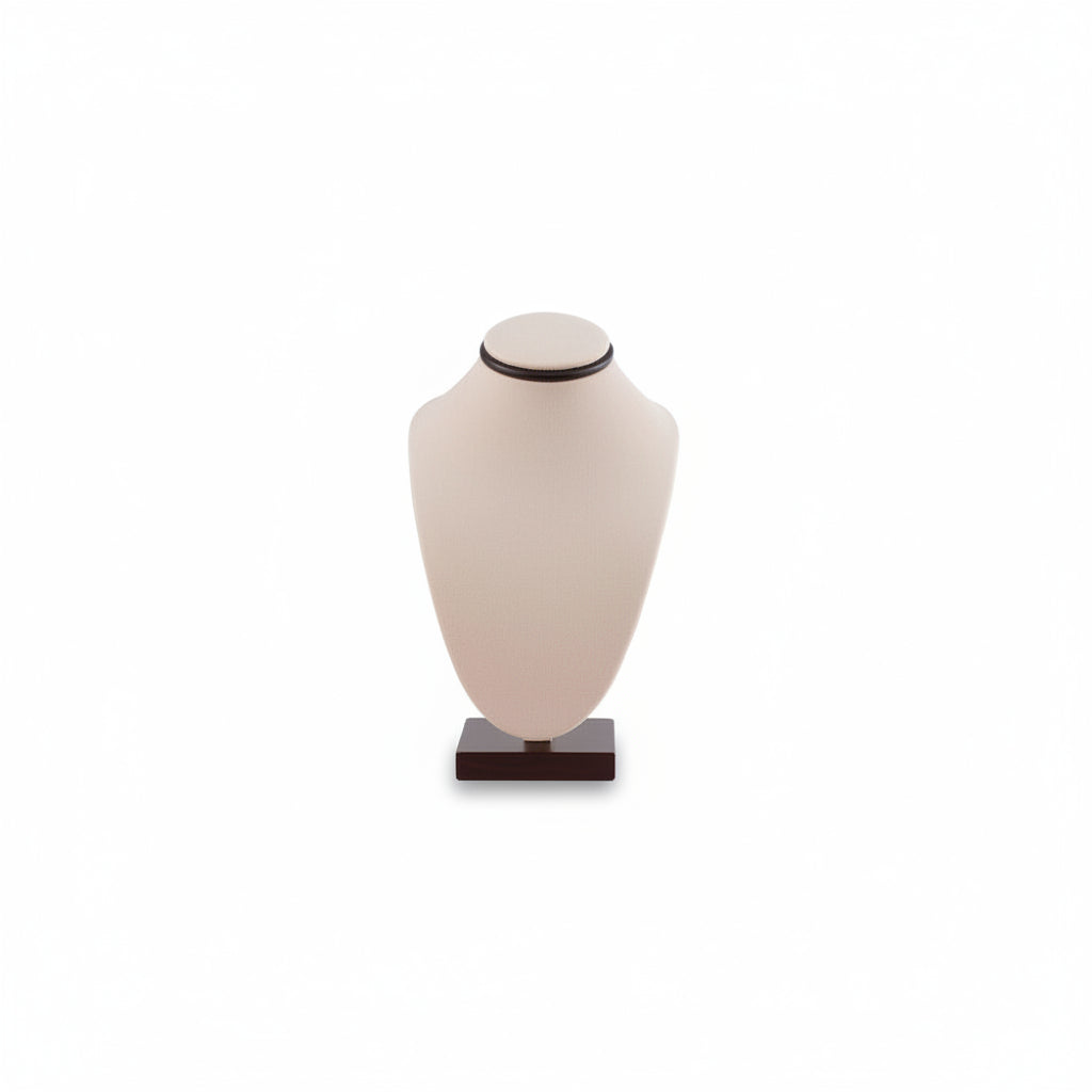 Chocolate/Beige Leatherette Small Neckform