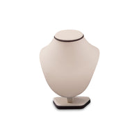 Chocolate/Beige Leatherette Large Wood Neckform
