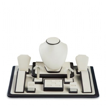 Chocolate/Beige Leatherette Window Display