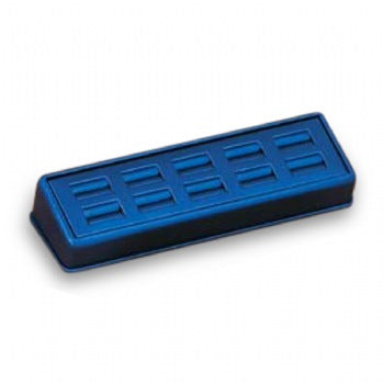 Navy Blue Leatherette 9 Ring Slot Stand