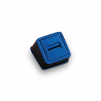 Navy Blue Leatherette 1 Ring Slot Stand