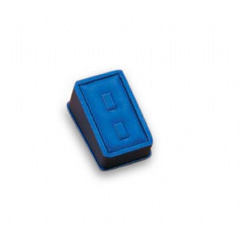 Navy Blue Leatherette 2 Clip Ring Stand