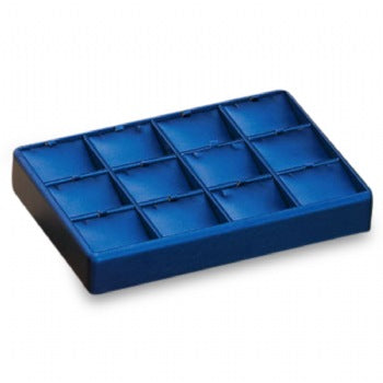 Navy Blue Leatherette 12 Pendant Tray