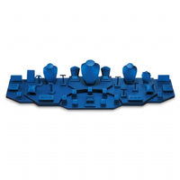 5' Blue Leatherette Showcase Display Set