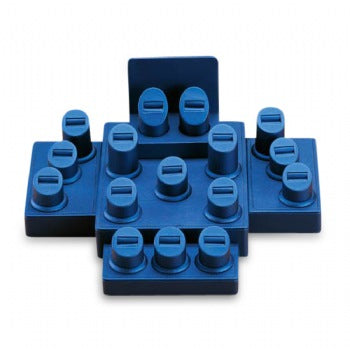 Blue Leatherette Window Display