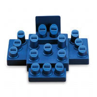 Blue Leatherette Window Display