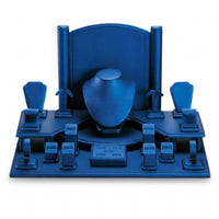 Blue Leatherette Window Display