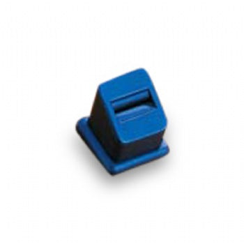 Navy Blue Leatherette 1 Slot Ring Stand\