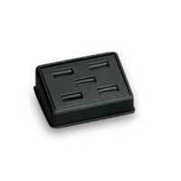 Black Leatherette 5 Ring Slot Stand