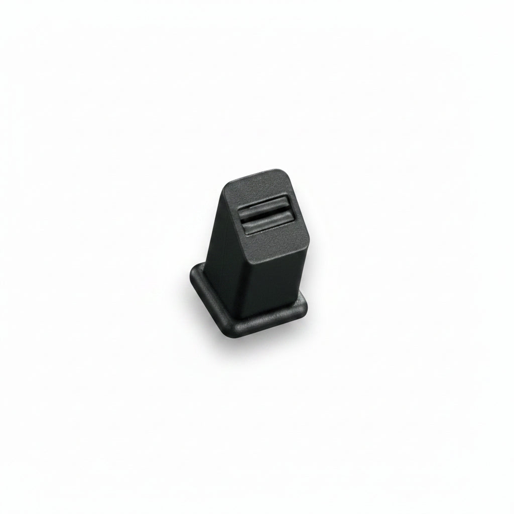 Black Leatherette 1 Slot Ring Stand