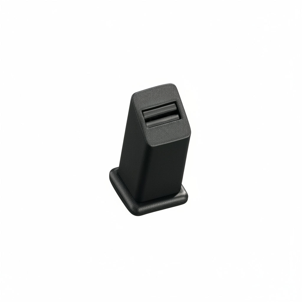 Black Leatherette 1 Slot Ring Stand