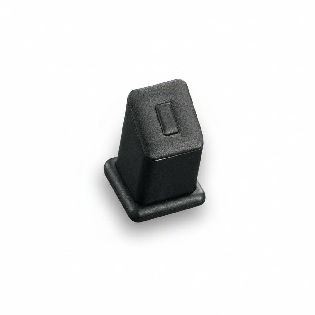 Black Leatherette 1 Clip Ring Stand