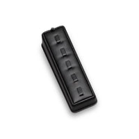Black Leatherette 5 Clip Ring Tray