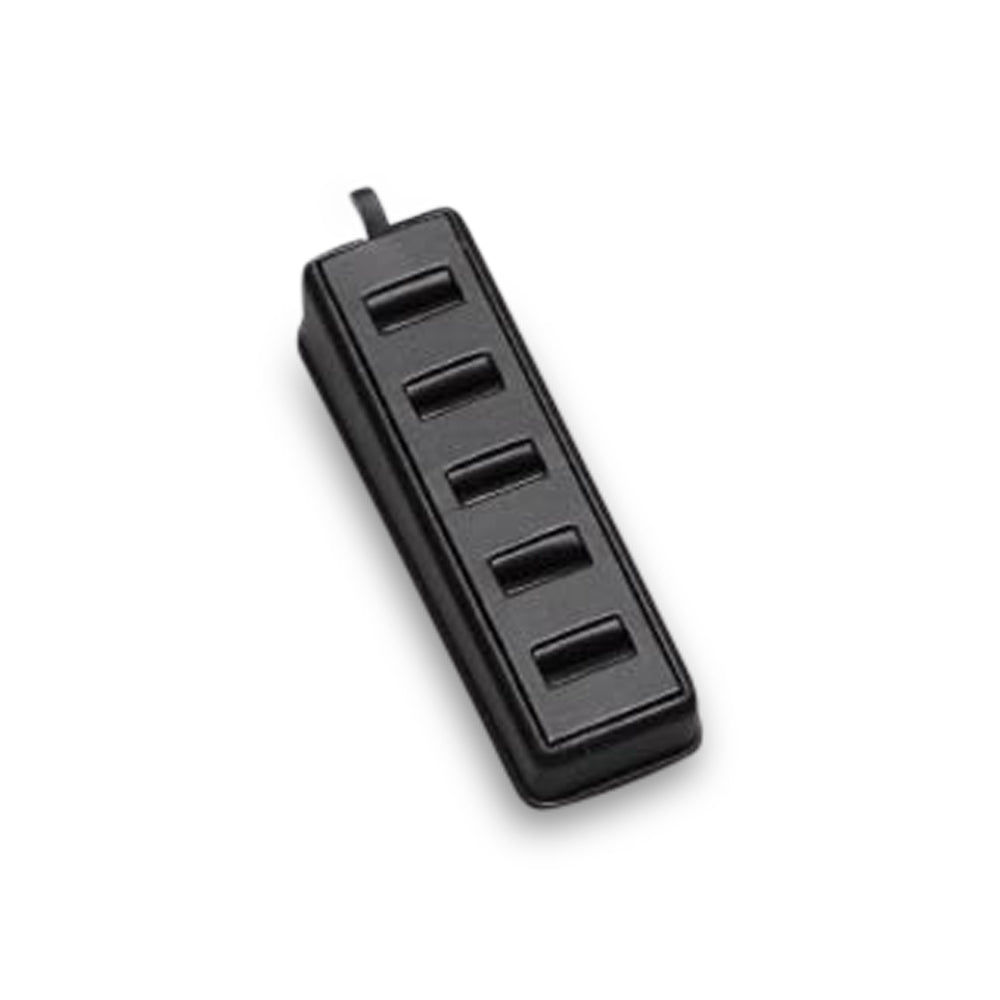 Black Leatherette 5 Slot Ring Tray