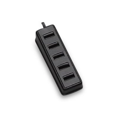 Black Leatherette 5 Slot Ring Tray