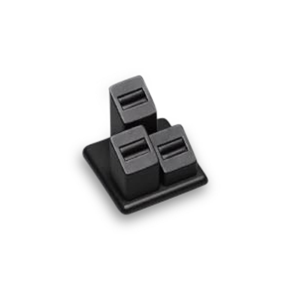 Navy Leatherette 3 Ring Slot Stand