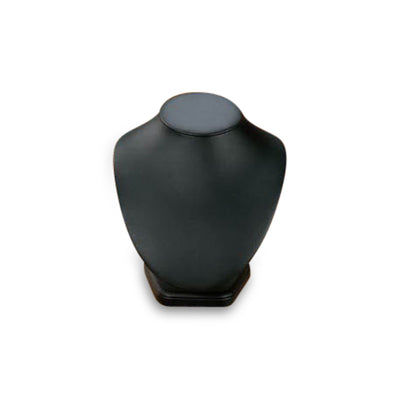 Black Leatherette Medium Wood Neckform Stand