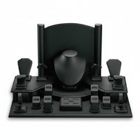 Black Leatherette Window Display