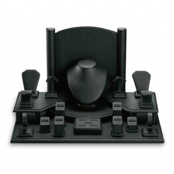 Black Leatherette Window Display