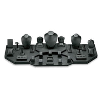 4' Black Leatherette Showcase Display Set