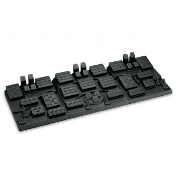 Black Leatherette Showcase Display Set