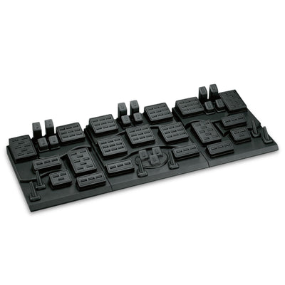 Black Leatherette Showcase Display Set