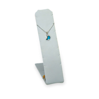 White Leatherette Pendant Stand