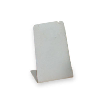 White Leatherette Tall Pendant Stand